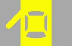 机动车仪表板上(如图所示）亮，提示右侧车门未关闭。